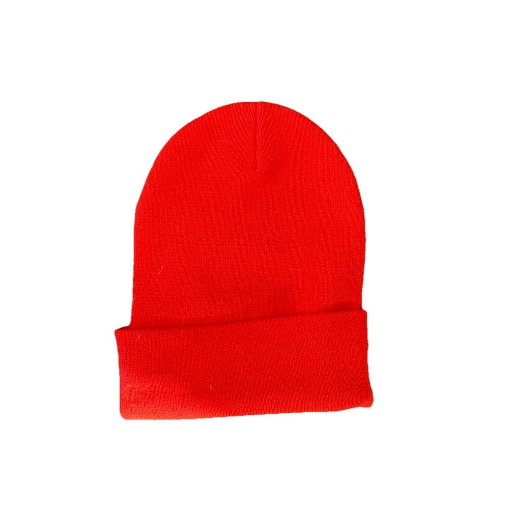 Carhartt Unisex Safety Orange Cuffed Hat Beanie Knit Logo Patch Cap‎ One Size - Picture 5 of 6